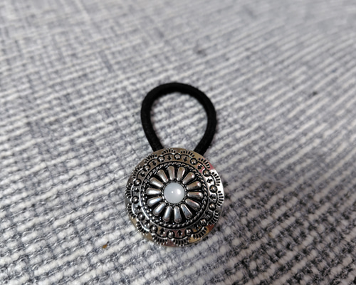 ヘアゴム No.179 No.179 コンチョヘアゴム ヘアゴム 縁屋Leo 10/16から販売停止し