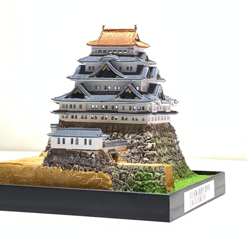 完成品】名古屋城 創建時天守・愛知県 お城 ミニジオラマ 手のひら