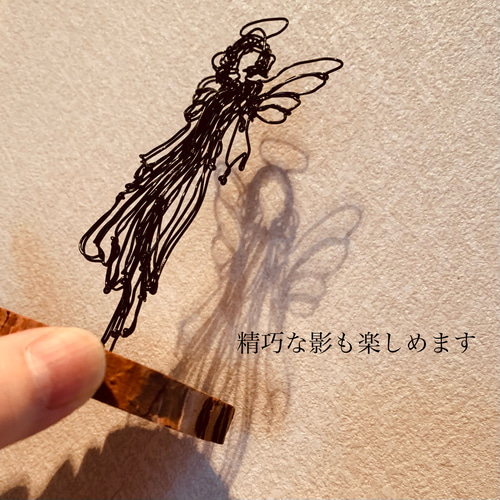 上質なワイヤーアート 天使】 ワイヤーアート ワイヤークラフト 針金