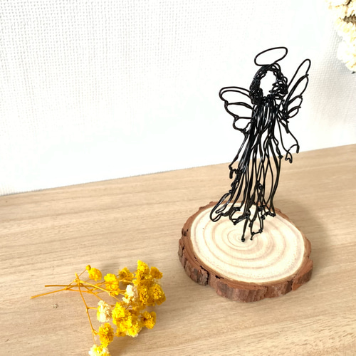 上質なワイヤーアート 天使】 ワイヤーアート ワイヤークラフト