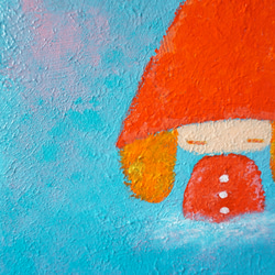 【さんかくぼうし】原画－キャンバス6号 2枚目の画像