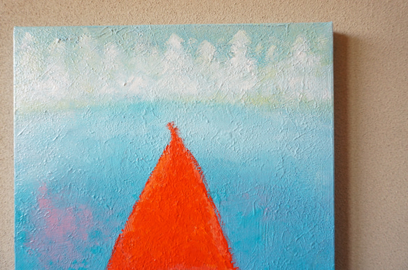 【さんかくぼうし】原画－キャンバス6号 3枚目の画像