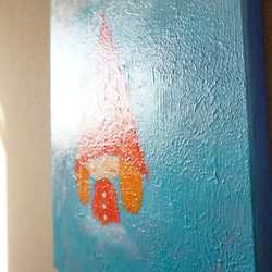 【さんかくぼうし】原画－キャンバス6号 5枚目の画像