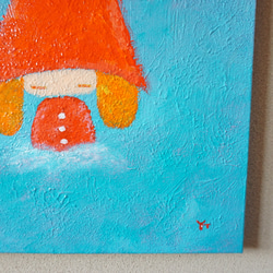 【さんかくぼうし】原画－キャンバス6号 4枚目の画像