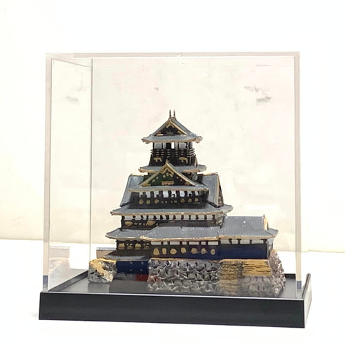 完成品】大阪城 豊臣大坂城・大阪府 お城 ミニジオラマ 手のひら