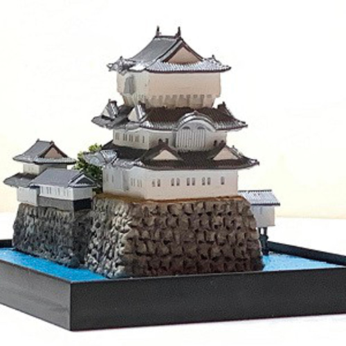 完成品】高松城・香川県 お城 ミニジオラマ 手のひらサイズ 城コレ