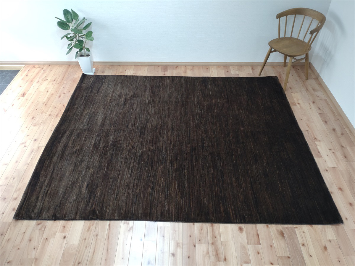 肌ざわり最高　天然無染ラグ　ガゼニラハット　245x204cm　ﾎｯﾄｶｰﾍﾟｯﾄ上敷き