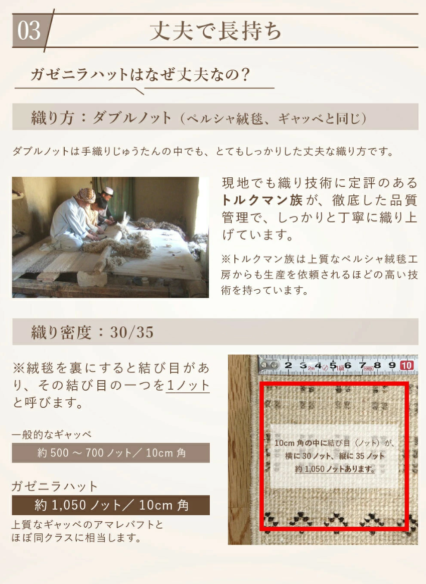 肌ざわり最高　天然無染ラグ　ガゼニラハット　245x204cm　ﾎｯﾄｶｰﾍﾟｯﾄ上敷き