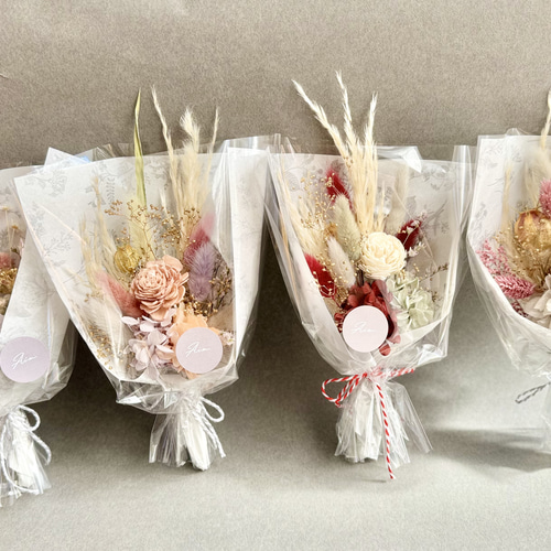 【専用】プリザーブドフラワー　ドライフラワー　花束　ミニブーケ 花束風ミニブーケ【1個からOK】アソート／ドライフラワー 花束