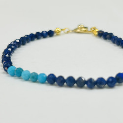 3mmグリーンオニキスのブレスレット天然石♪14kgf ブレスレット