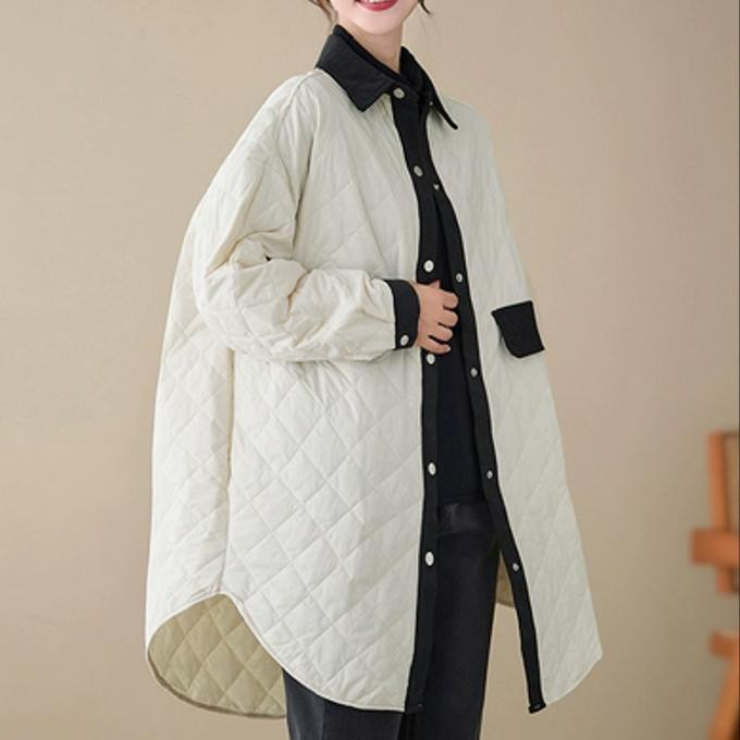 秋冬のレトロ 綿入れの暖かい 綿入れのコート