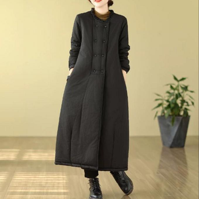 冬の新しい レトロ ゆったり した カジュアル ワンピース