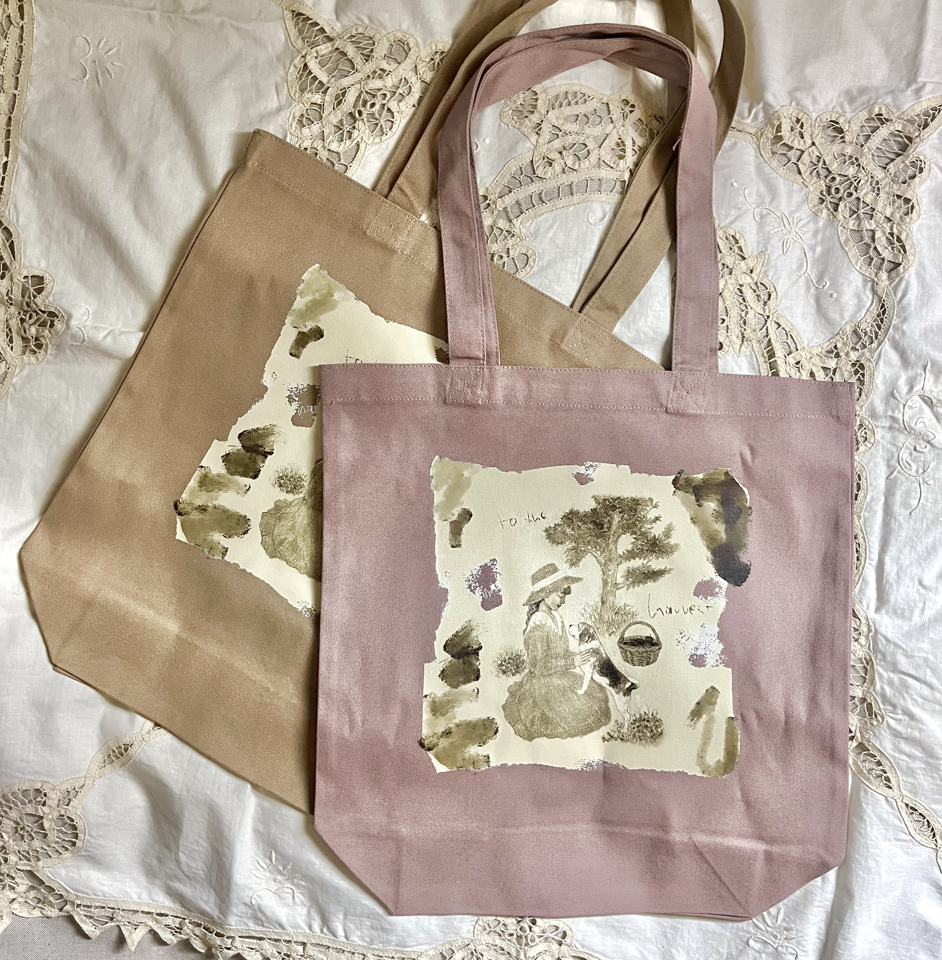〝収穫へ〟illustration tote bag
