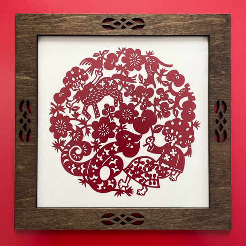 中国芸術 切り絵 切り紙 蛇 手作り 中国芸術 切り絵 切り紙 蛇 手作り