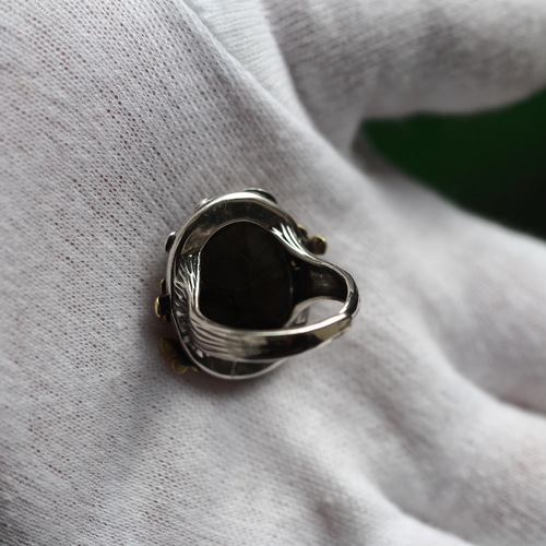 ロイヤルオーダー クラウンリング ブラックダイヤ付 16号 （E◇ ROYAL  