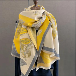 大判ストール マフラー レディース 花柄 秋冬 スカーフ ロング