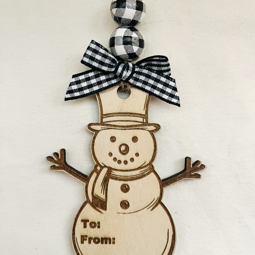 クリスマスオーナメント/プレゼント用お名前タグ ガーランド LA