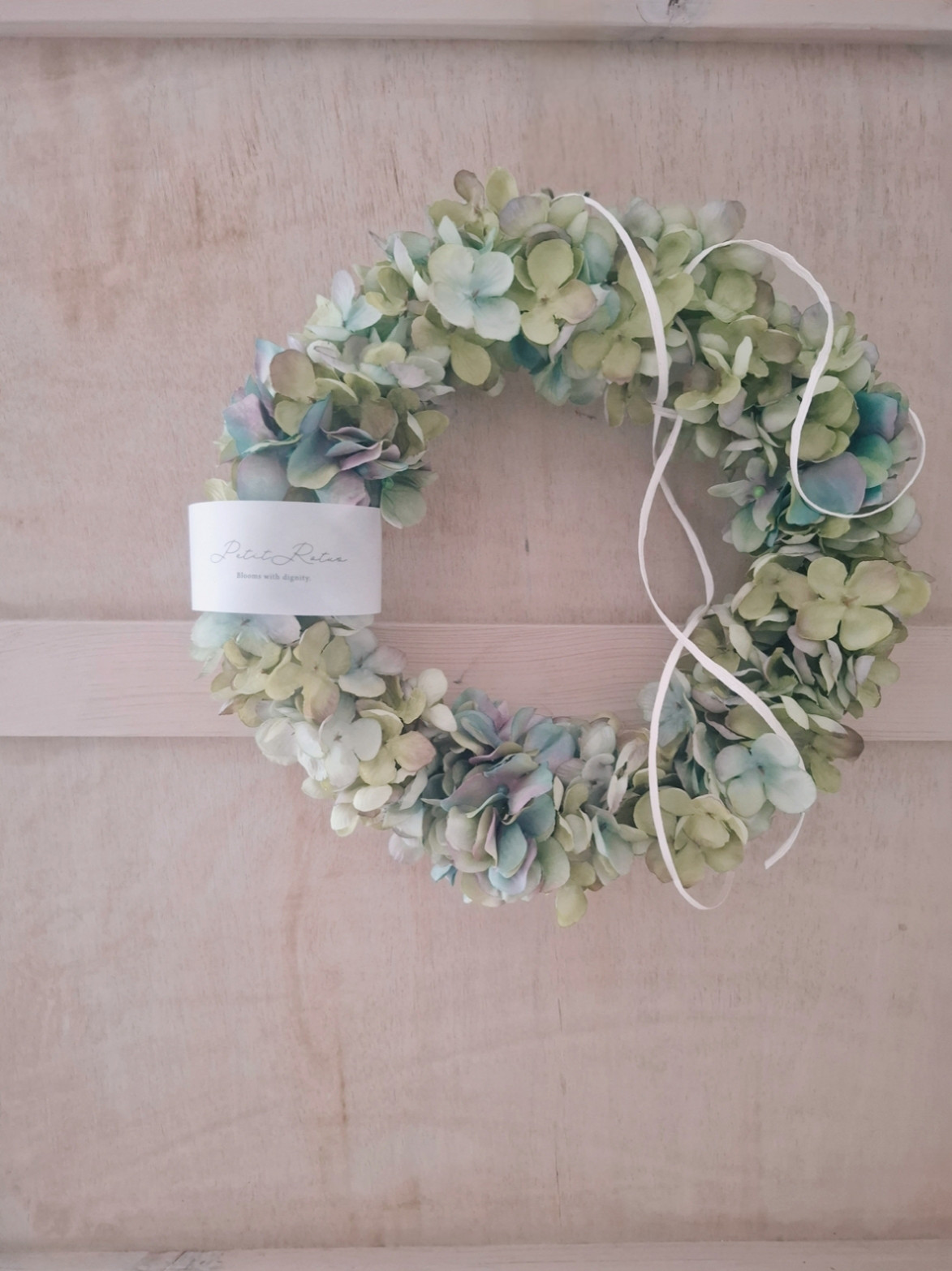 ドライフラワーリース＊ハンドメイド＊紫陽花あじさいリース＊フラワーリース⑲ 紫陽花リース ドライフラワー リース 瑠花 通販 17473904