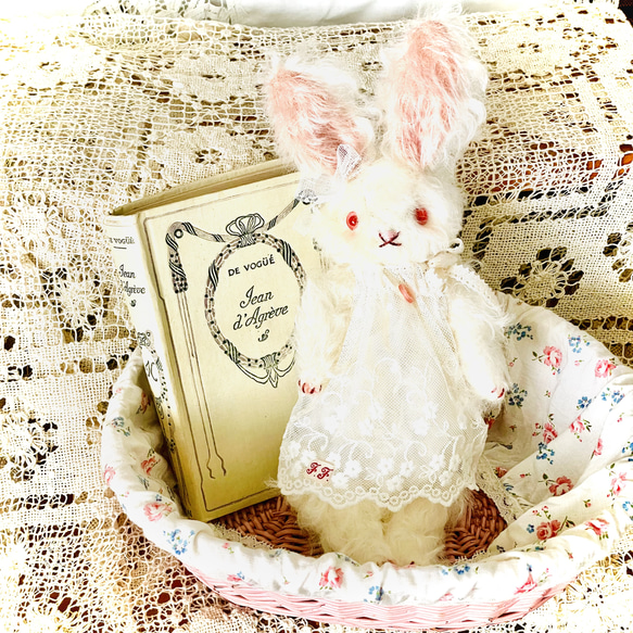 作家 テディベア ぬいぐるみ うさぎ ラビット