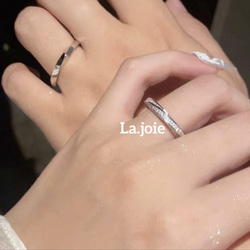 人工ダイヤモンド  SONA   twist Argent リング 5枚目の画像