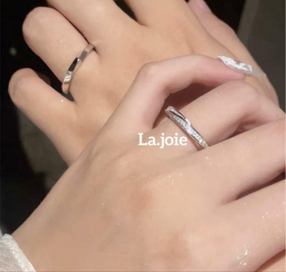 人工ダイヤモンド  SONA   twist Argent リング 5枚目の画像