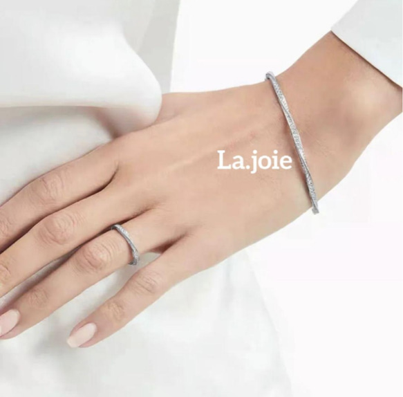 人工ダイヤモンド  SONA   twist Argent リング 6枚目の画像