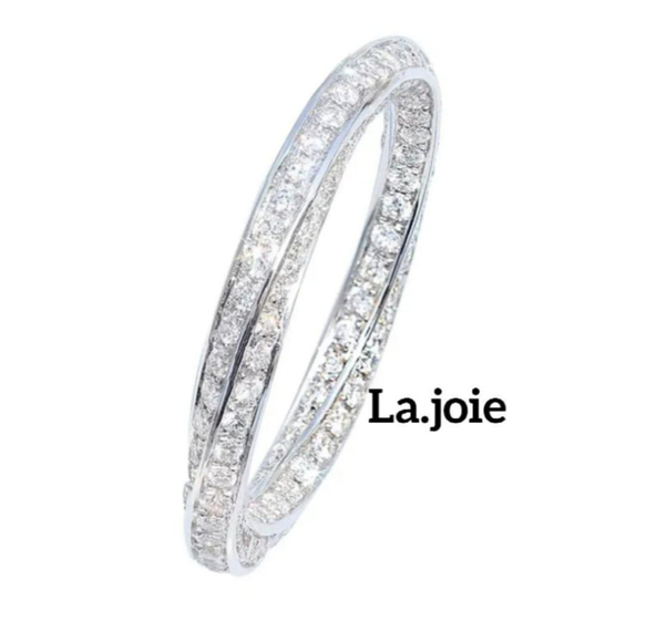人工ダイヤモンド  SONA   twist Argent リング 4枚目の画像