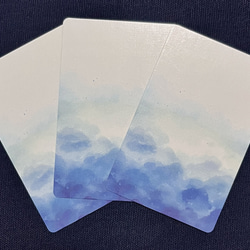 シンプルな青のルノルマンカード　ルノルマン　和風　筆絵　占術　青い　青　和 5枚目の画像