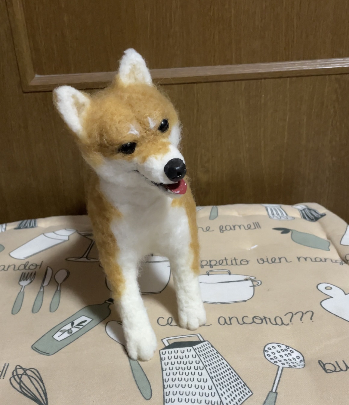 柴犬　羊毛フェルト