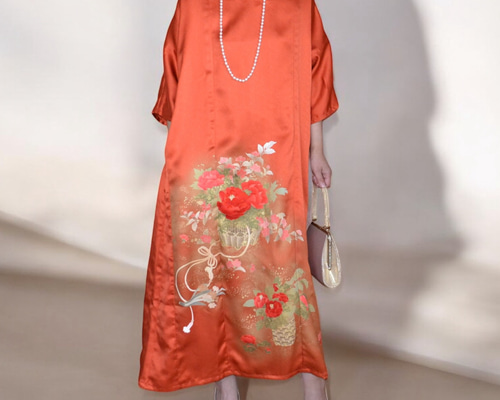 彩　着物リメイク♪ 華やか訪問着からロングワンピース❣️ 彩着物リメイク♪ 華やか訪問着からロングワンピース❣️