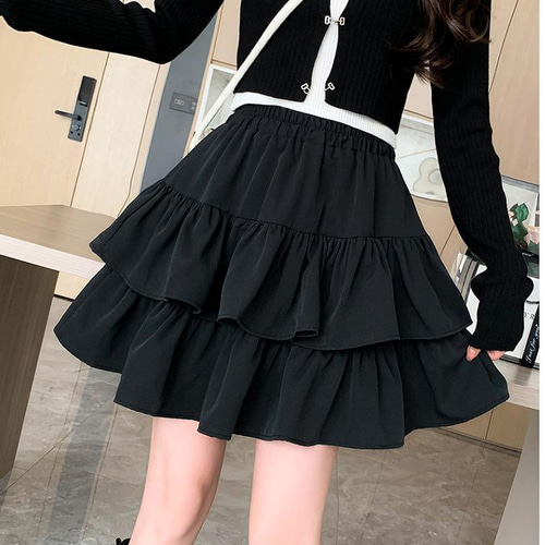 大きいサイズ レディース フリル ミニスカート 春夏 秋 新品