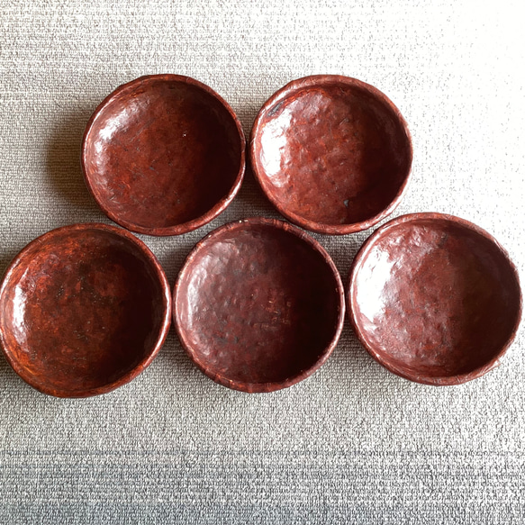 一閑張り 柿渋染めのザル 中 その他インテリア雑貨 ひだまり 通販