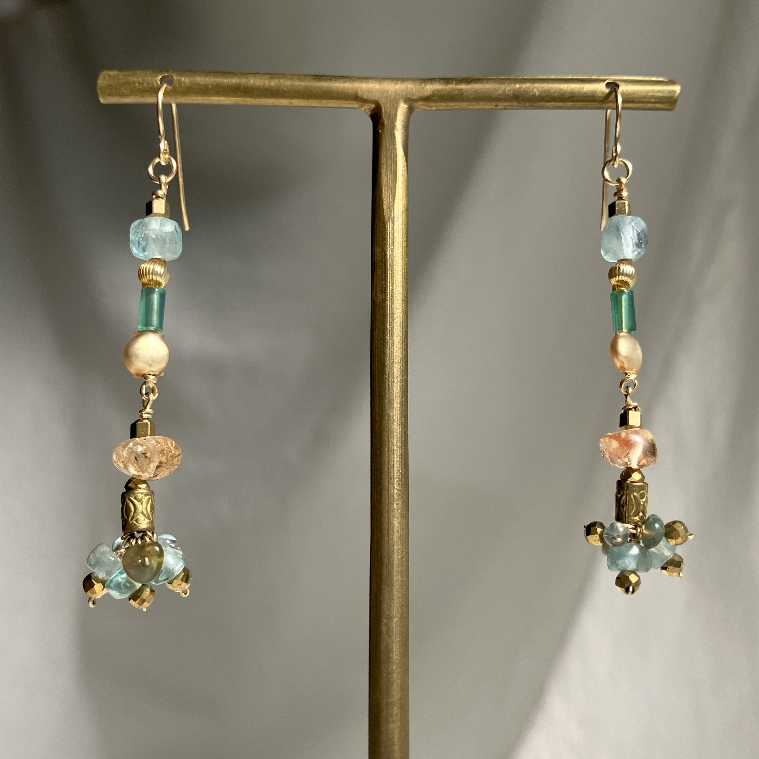 Hawa Mahal　ハワー・マハル　　K１４gfピアス　イヤリング金具等変更可　１点もの 14,058円