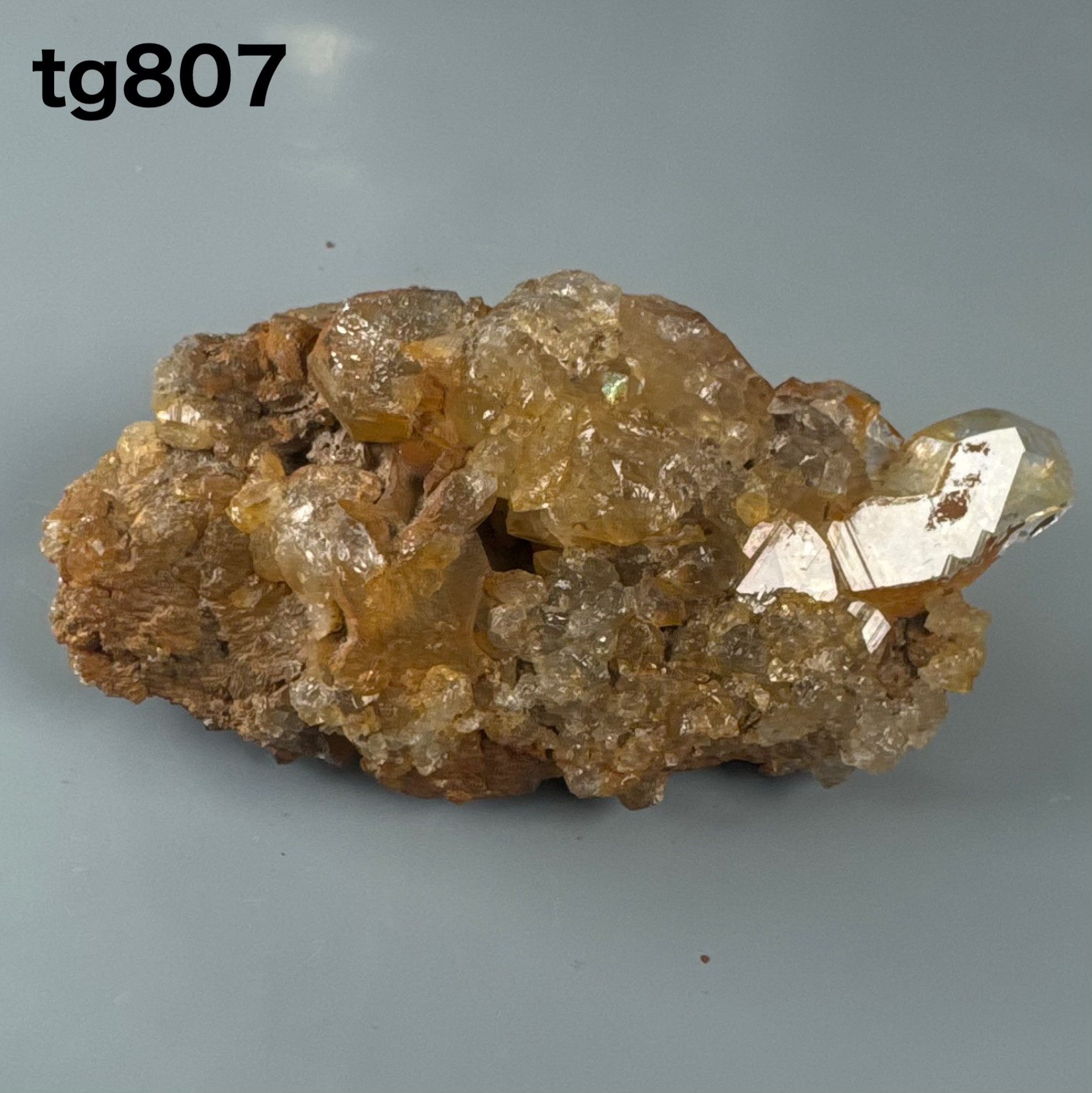 ガネーシュヒマール産 ヒマラヤ水晶  49ミリ ゴールドタイプ クラスター tg807