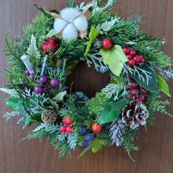 ❤ホワイトローズとラナンキュラスの清楚で素敵なフラワーリース 一点