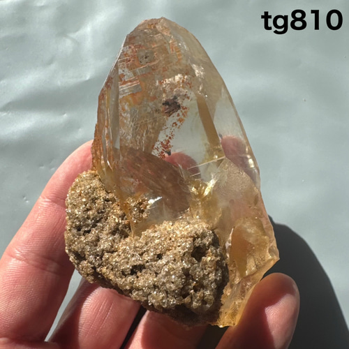 ガネーシュヒマール産 ヒマラヤ水晶 80ミリ ゴールドタイプ