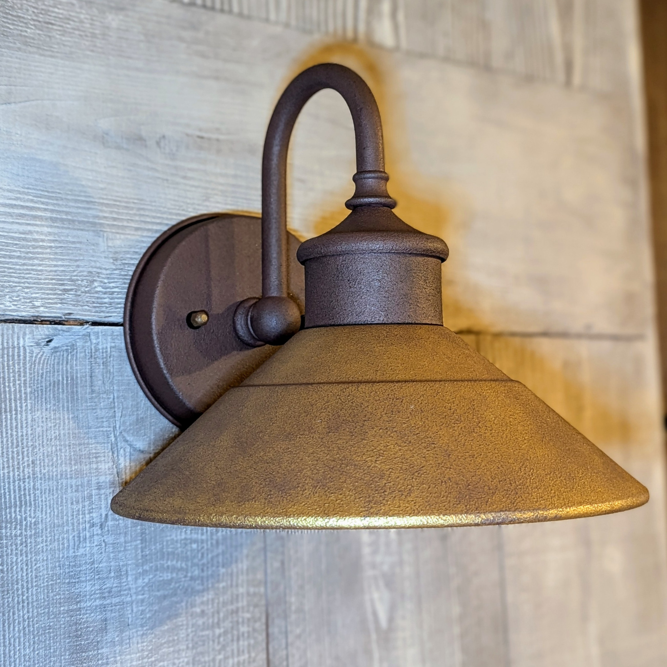 レトロな外灯 鋳肌真鍮色／コッパーベース古塗装【受注生産】