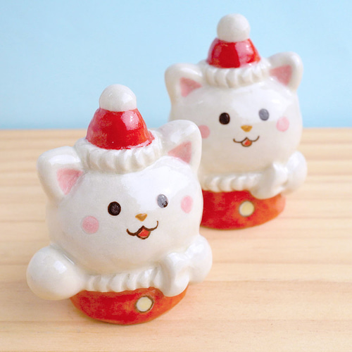 ブス姫、ねこ、クリスマス、クリスマス人形、創作人形、クリスマス置き物