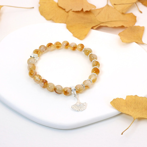 ✨New✨【Honey】天然石シトリンブレスレット・11月誕生石♪送料無料 