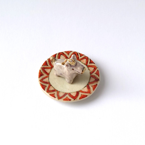 薄紫の馬さんがかわいい 午 香立て 陶器 その他インテリア雑貨 raku