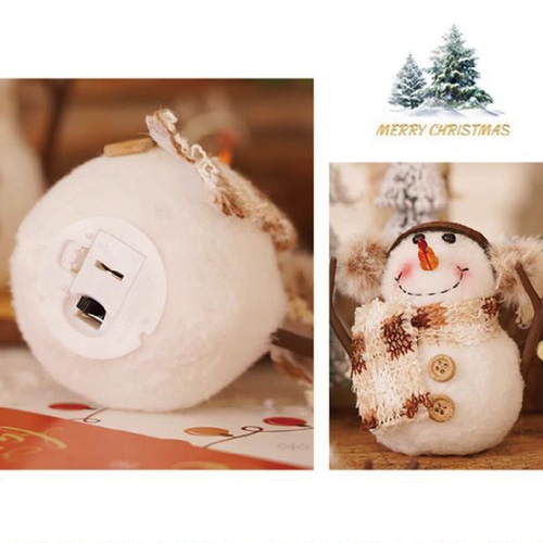 期間限定販売＞光る 雪だるま ライト 7cm×10cm ウィンター スノーマン