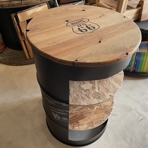 在庫あり 即納 Ok ドラム缶テーブル テーブル 棚 ダーク 在庫あり 即納 Ok ドラム缶テーブル テーブル 棚 ダーク