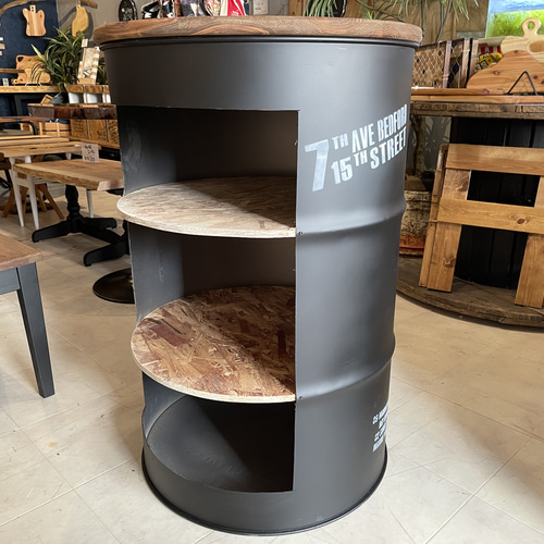 在庫あり 即納 Ok ドラム缶テーブル テーブル 棚 ダーク 在庫あり 即納 Ok ドラム缶テーブル テーブル 棚 ダーク