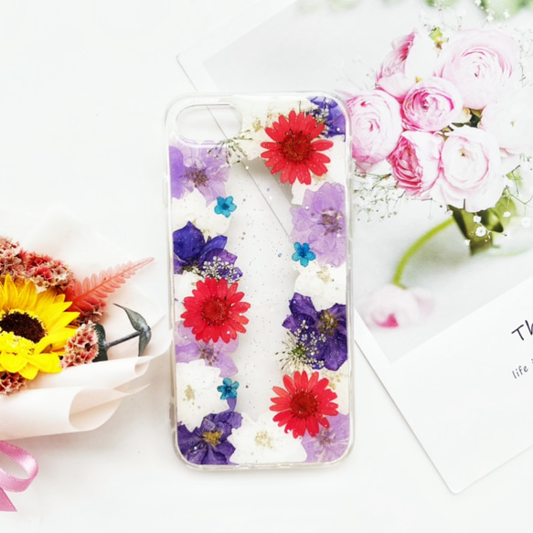 押し花ケース、Galaxy S23、iphone16、Xperia 10VI、iphoneSE3