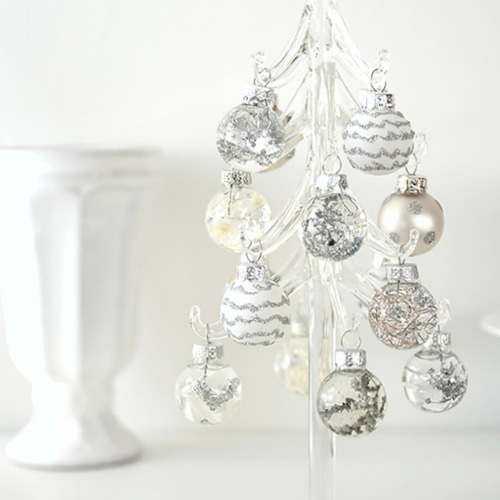 クリスマス特集】クリスタルアートリウム☆ガラスツリー(ホワイト