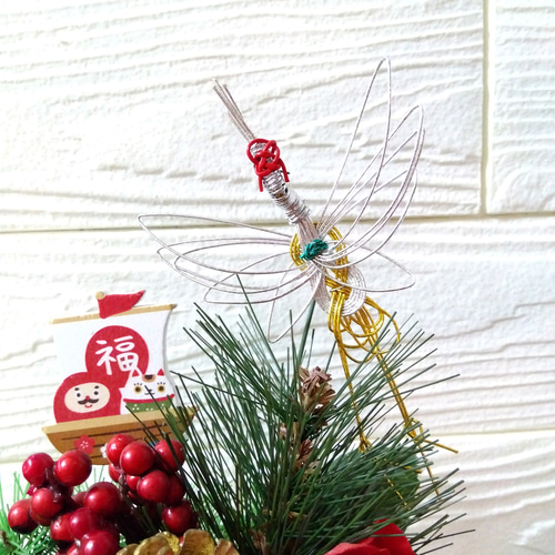 ひーちゃんさま専用アメリカンフラワー　クリスマスアレンジ ひーちゃんさま専用アメリカンフラワー クリスマスアレンジ ひーちゃん