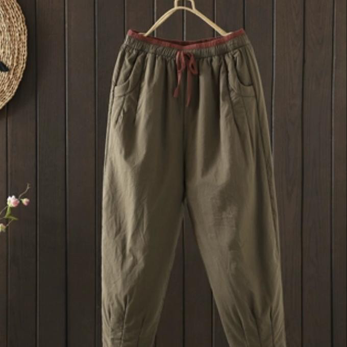 秋冬 保温 カジュアル パンツ