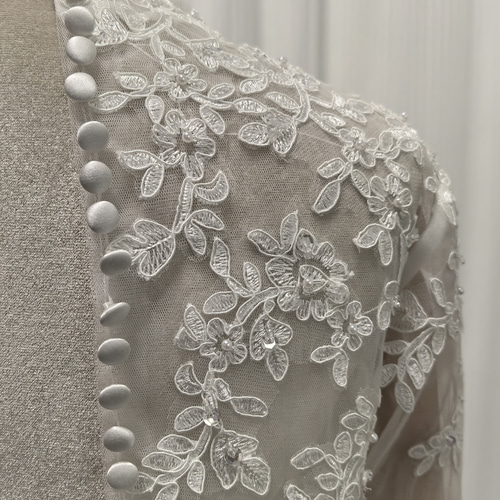 送料無料！ボレロ ロングスリーブ ビーズ キラキラスパンコール  