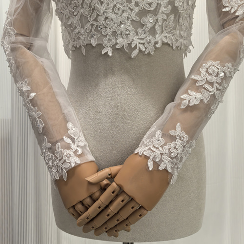 送料無料！ボレロ ロングスリーブ ビーズ キラキラスパンコール  