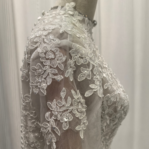 送料無料！ボレロ ロングスリーブ ビーズ キラキラスパンコール  